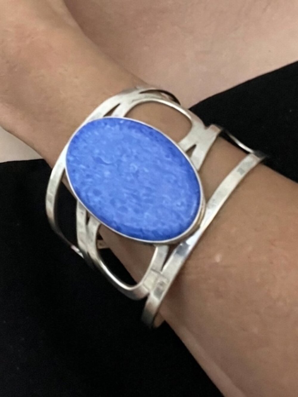 Sterling Silver Calcite Cuff Bracelet